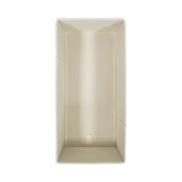 Коробка для хранения без крышки KONSENSA 17.5x38.5x16 см полиэстер цвет белый