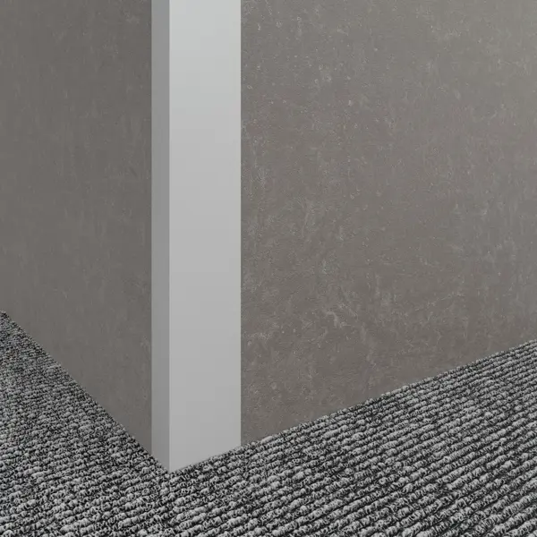 Профиль L-образный алюминий окрашенный 20x10x1.2x1000 мм белый