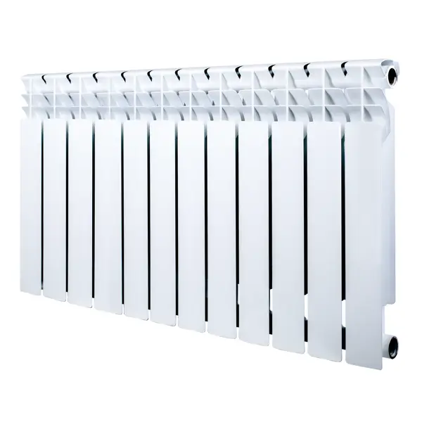 Радиатор секционный Monlan RU Bimetal 500/80 12 секций боковое подключение биметалл белый