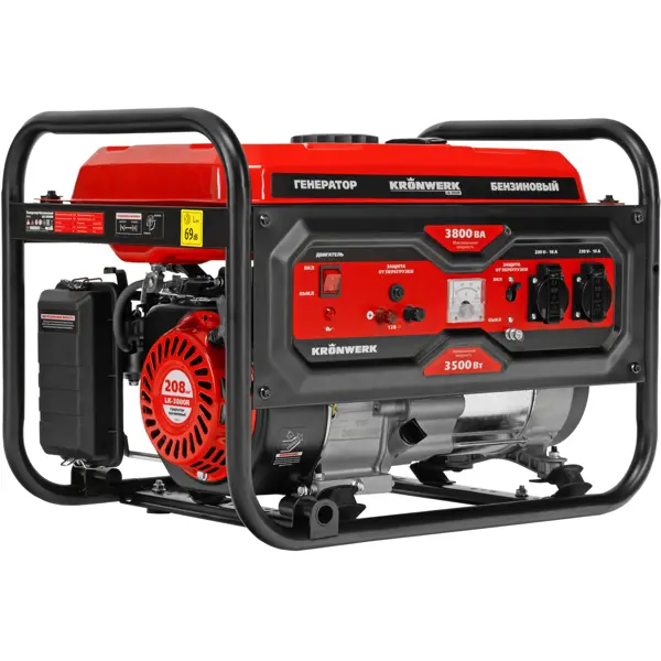 Генератор бензиновый Kronwerk LK-3800R, 3.8 кВт