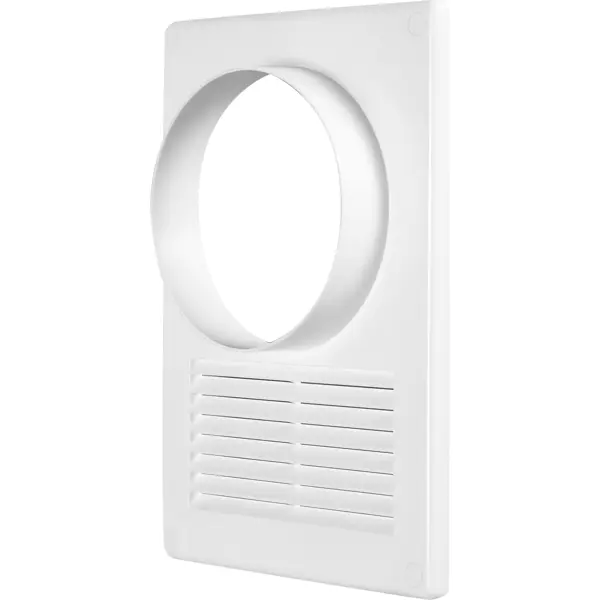 Решётка вентиляционная Equation D120 мм 170x240 мм полистирол цвет белый