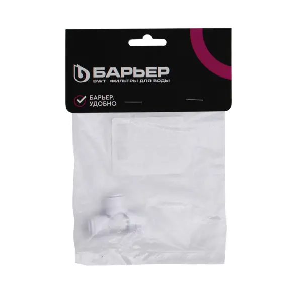 Фитинг тройник QF 1/4" пластик