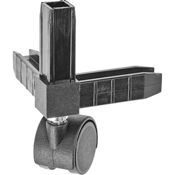 Коннектор 3 Лофт с колесной опорой пластик черный