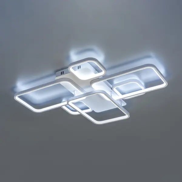 Люстра потолочная светодиодная Spoleto 51712 6 с пультом управления 50 м² регулируемый белый свет цвет белый