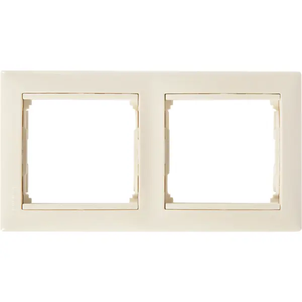Рамка для розеток и выключателей Legrand Valena 2 поста цвет слоновая кость