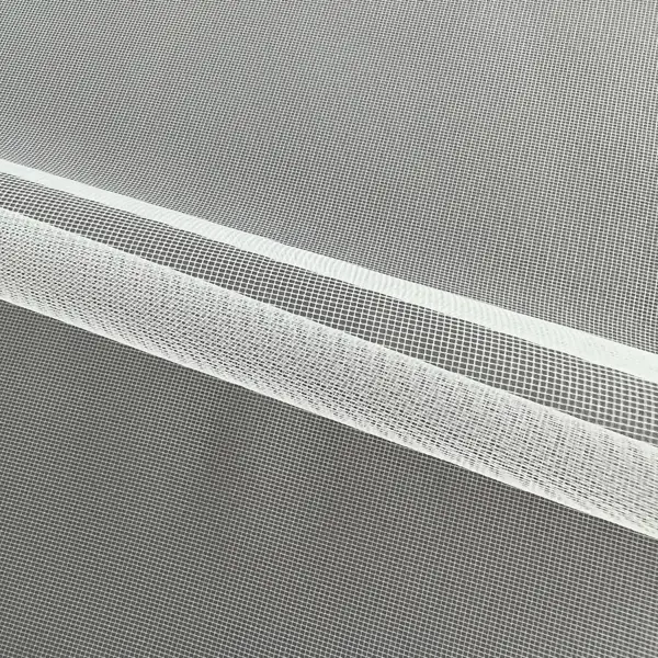 Тюль 1 м/п с утяжелителем 295 см цвет белый