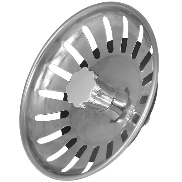 Ситечко в мойку 70 мм нержавеющая сталь цвет серый