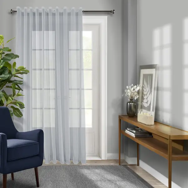 Тюль 1 м/п вуаль 295 см цвет светло-серый