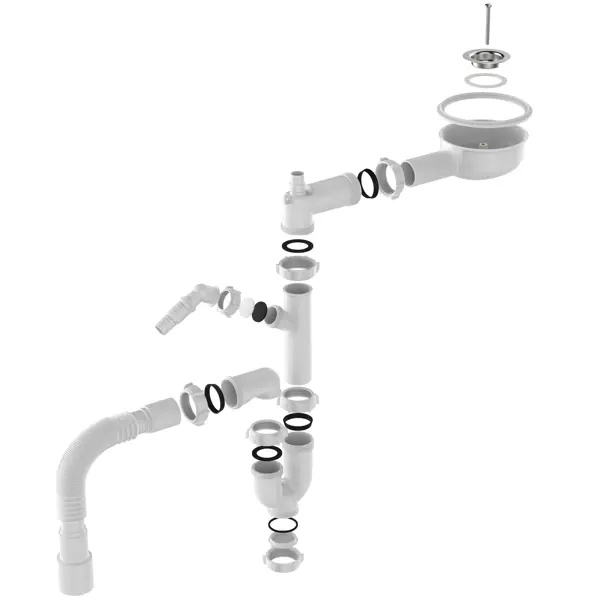 Сифон для раковины 50 мм полипропилен