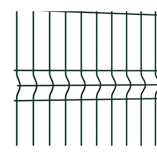 3D панель для забора Grand Line Light 2.5x1.53 м зеленый RAL 6005
