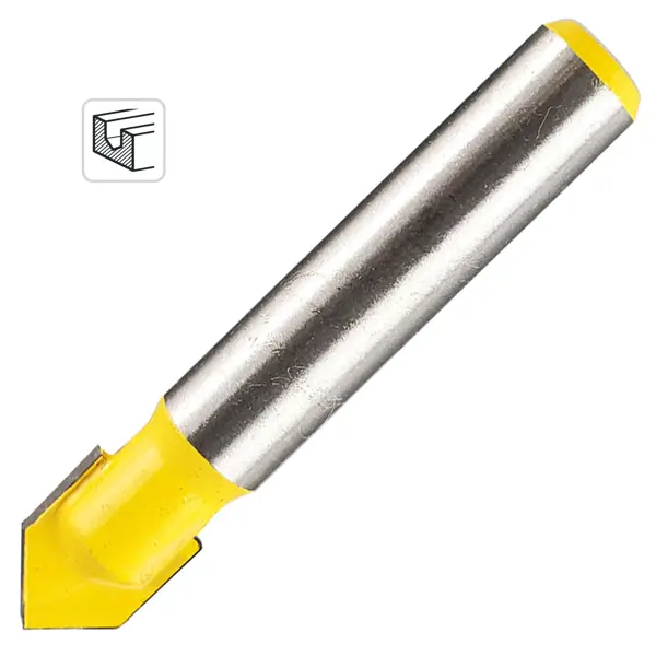 Фреза по дереву пазовая V-образная 553364 9.52x9.52 мм хвостовик 8 мм