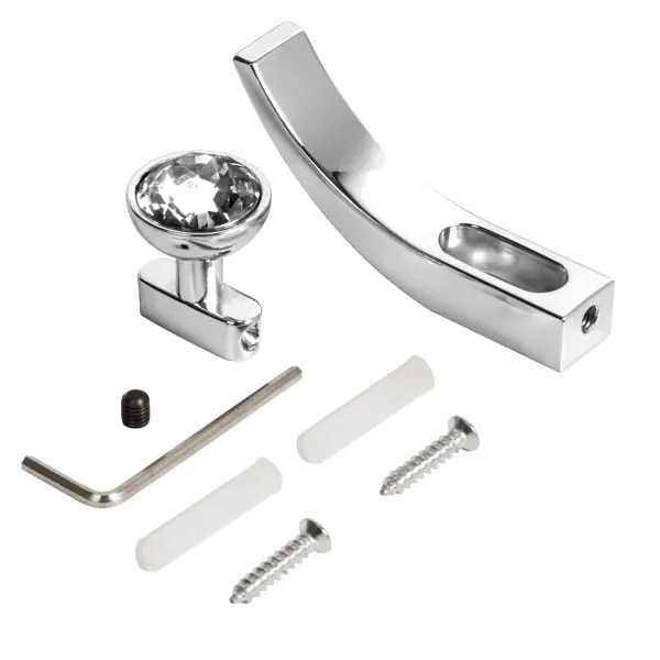 Крючок мебельный Ajax MB-LM/K-004 1.5x7.1x3.7 см цвет хром