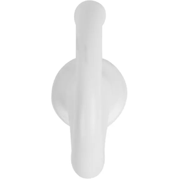 Крючок мебельный 1.5x3.3x4.3 см цвет матовый белый