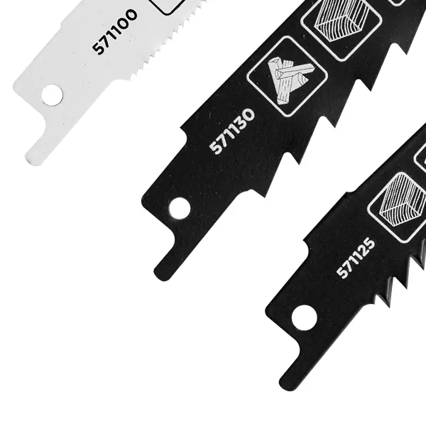 Набор полотен для сабельной пилы по дереву и металлу KWB 571070, 3 шт.