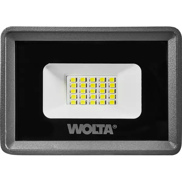 Прожектор светодиодный уличный Wolta WFL-20W/08 20 Вт 5700К IP65 нейтральный белый свет