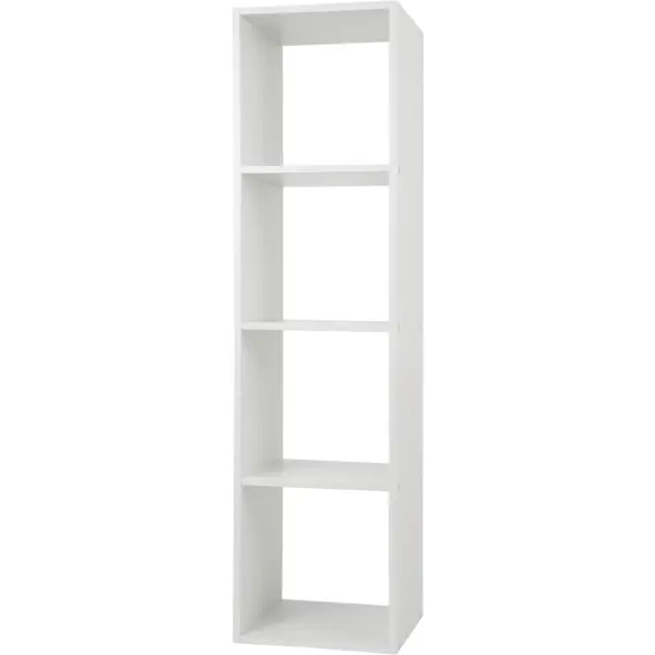 Стеллаж Spaceo KUB 4 секции 36x139.3x31.7 см ЛДСП цвет белый