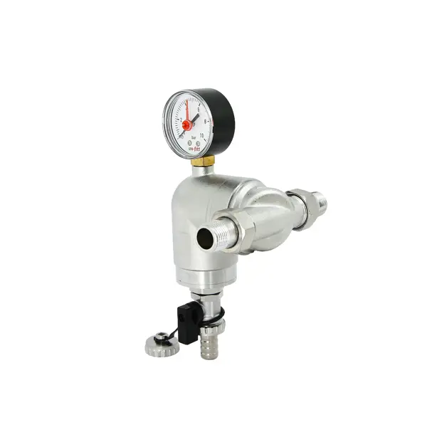 Фильтр промывной поворотный для ХВС/ГВС 1/2" НР 100 мкм латунь