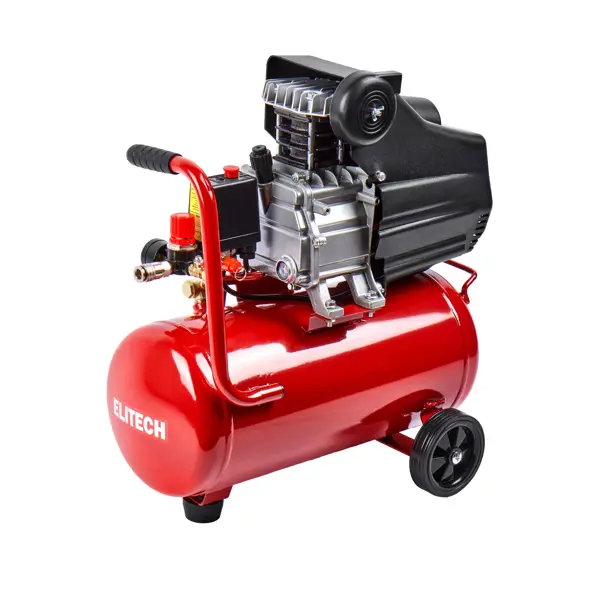 Компрессор сетевой поршневой масляный Elitech КМЛ 300-24, 24 л 240 л/мин