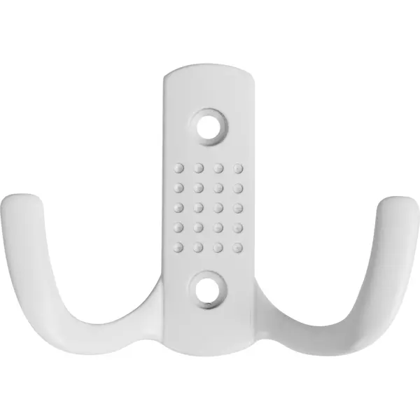 Крючок мебельный 7.7x5.8x2.8 см цвет матовый белый