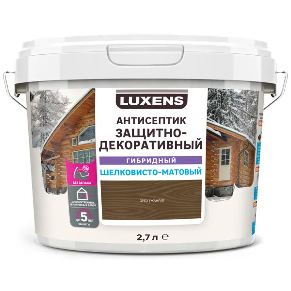 Антисептик Luxens гибридный цвет орех 2.7л