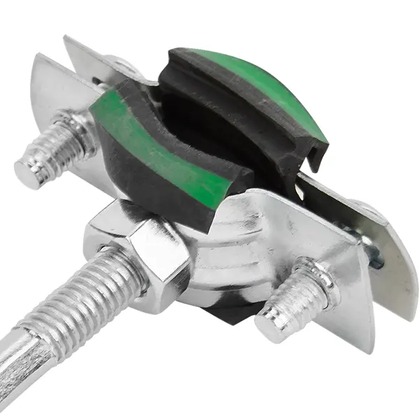 Хомут для труб Mayer 3/8" ø16-19 мм со шпилькой 8x60 и дюбелем гайка M8