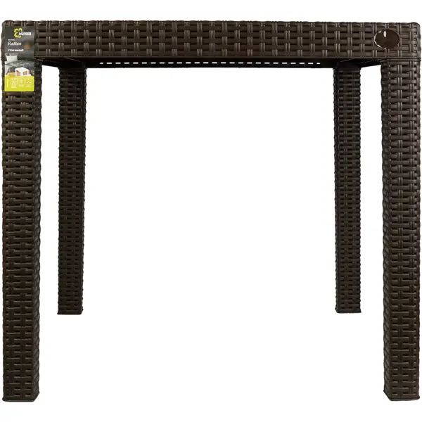 Стол Ingreen Rattan 78.9x78.9x70 см пластик коричневый