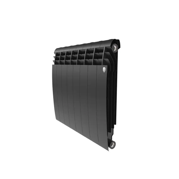 Радиатор секционный Royal Thermo Biliner 500/87 8 секций боковое подключение биметалл черный