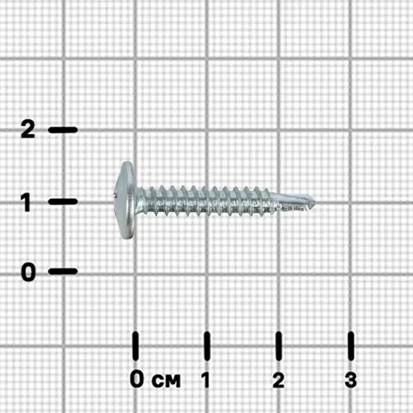 Саморезы по металлу DILWIS с пресс-шайбой со сверлом оцинкованные 4.2x25 мм 40 шт.