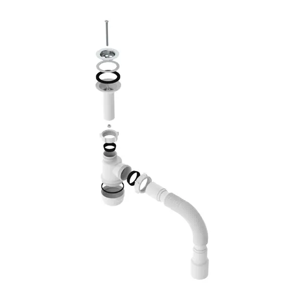 Сифон для раковины слив d 40 мм пластик