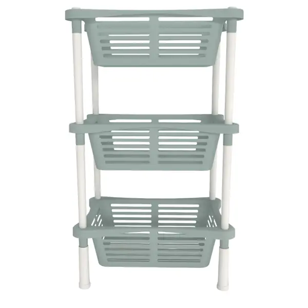 Стеллаж для ванной Berossi Relax 40.14x30.14x67.95 см цвет серая мистерия