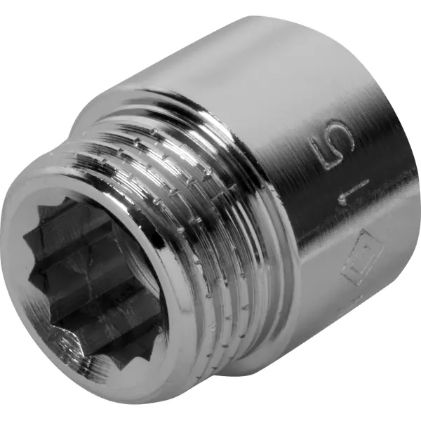 Удлинитель 1/2"x1/2" 15 мм ВР-НР латунь 127-1746