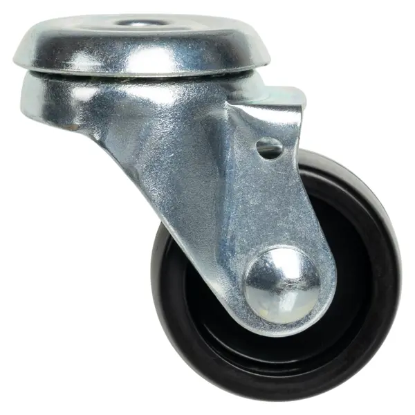 Мебельный ролик поворотный без тормоза 30 мм до 20 кг цвет серый