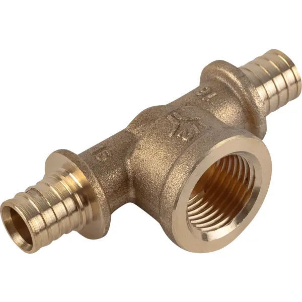 Тройник комбинированный Pro Aqua 16x1/2"x16 мм ВР латунь AX9161216