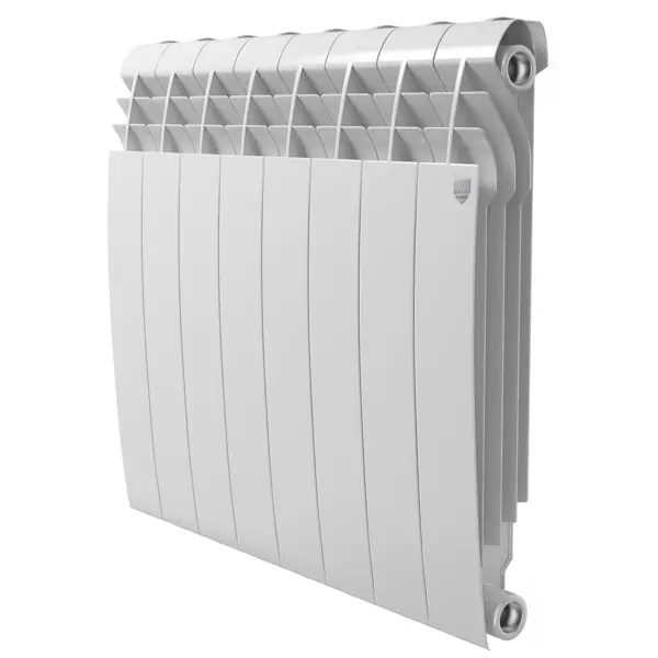 Радиатор секционный Royal Thermo Biliner Alum 500/87 8 секций боковое подключение алюминий белый