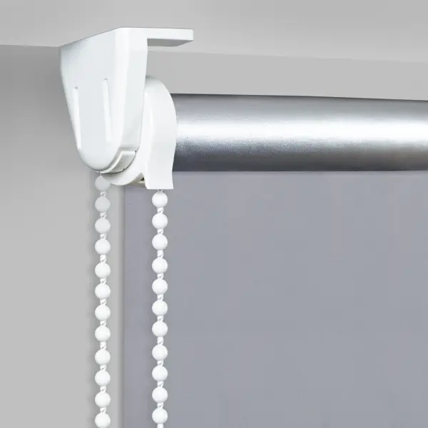 Штора рулонная блэкаут Silver 60x175 см серая