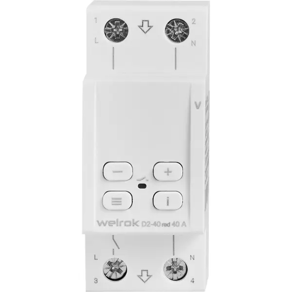 Реле напряжения Welrok D2-40 цвет красный