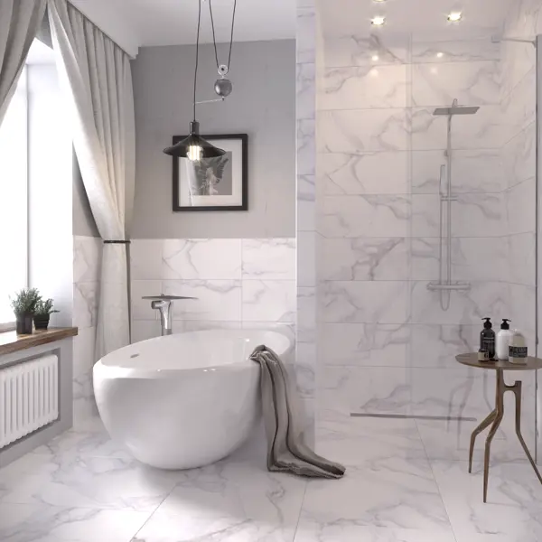 Керамогранит Gracia Ceramica Grata PG01 59.4x59.4x1 см 1.44 м² матовый цвет белый