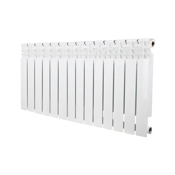 Радиатор секционный Equation Bimetal 500/80 14 секций боковое подключение биметалл белый