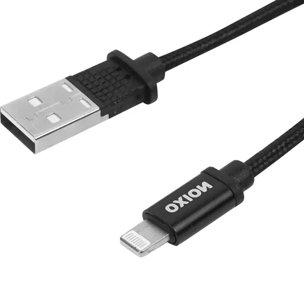 Кабель Oxion USB-Lightning 1.3 м 2 A цвет черный