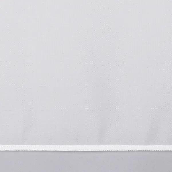 Тюль 1 п/м вуаль с утяжелителем 325 см однотонная цвет белый