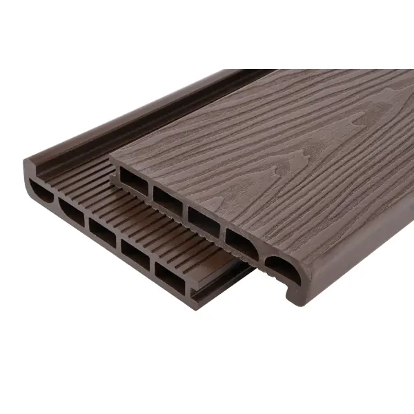 Террасная доска ДПК T-Decks цвет Венге 2000x170x35 мм Вельвет 0.34 м²