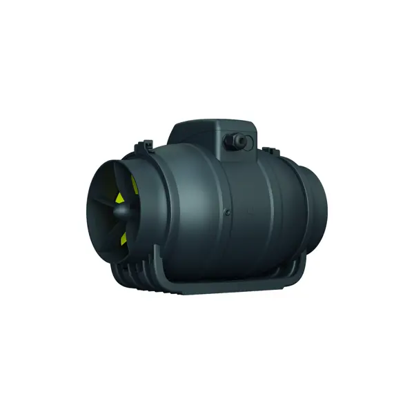 Вентилятор канальный центробежный Era Pro Mistral D125 мм 30 дБ 368 м3/ч цвет черный