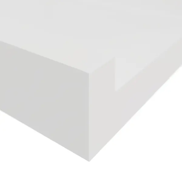 Полка настенная Spaceo White 60x10 см МДФ цвет белый