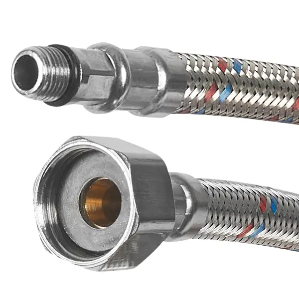 Гибкая подводка для воды Aquabeam 1/2 М10x18 30 см наружная-внутренняя резьба