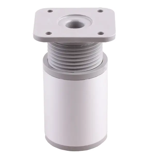 Мебельная ножка круглая 40 мм высота 60 мм матовый хром