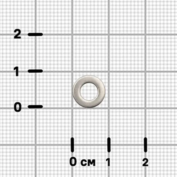 Шайба DIN 125 М4 нержавеющая сталь А2 120 шт.