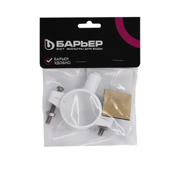 Хомут дренажный QF 1/4" пластик