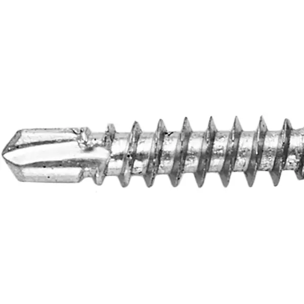 Саморезы по металлу с пресс-шайбой со сверлом оцинкованные RAL 8017 4.2x19 24 шт.