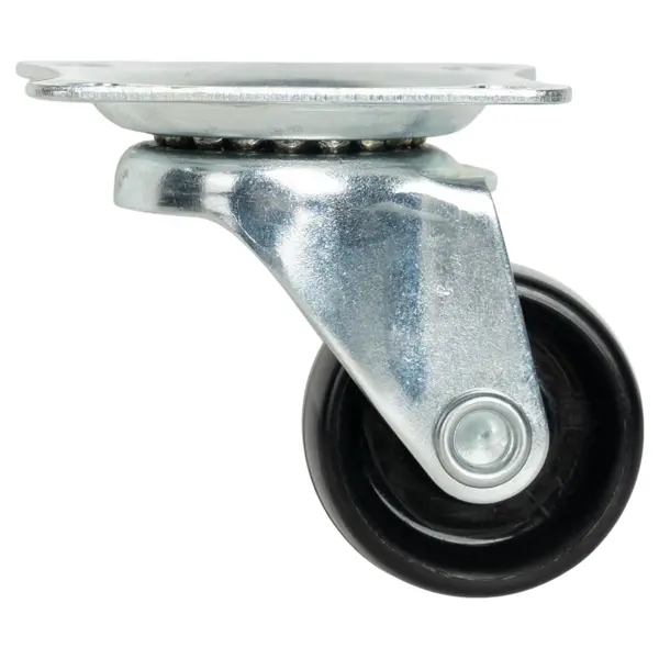 Мебельный ролик поворотный без тормоза 25 мм до 12 кг цвет черный