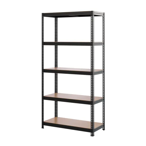 Стеллаж металлический 5 полок 180x90x40 см цвет черный нагрузка на полку 170 кг